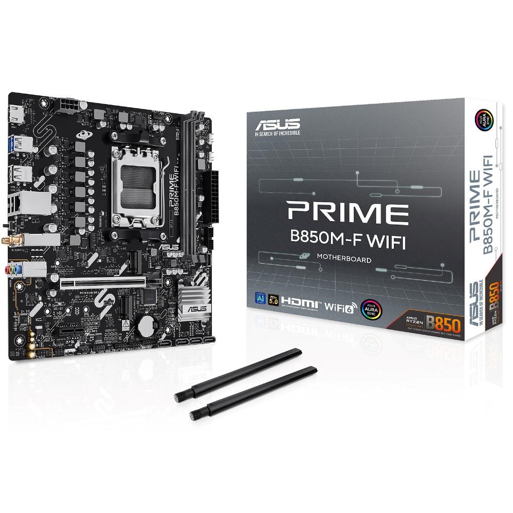 ASUS MB Sc AM5 PRIME B850M-F WIFI,  AMD B850,  2x DDR5,  WiFi,  1xHDMI,  mATX2 