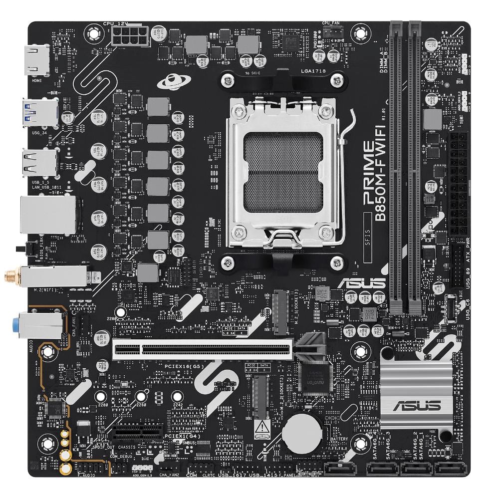 ASUS MB Sc AM5 PRIME B850M-F WIFI,  AMD B850,  2x DDR5,  WiFi,  1xHDMI,  mATX0 
