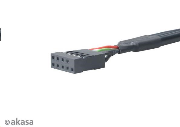 Kábel AKASA redukcia interného USB 3.0 (19-pinový) na interný USB 2.0 (9-pin),  10 cm1 