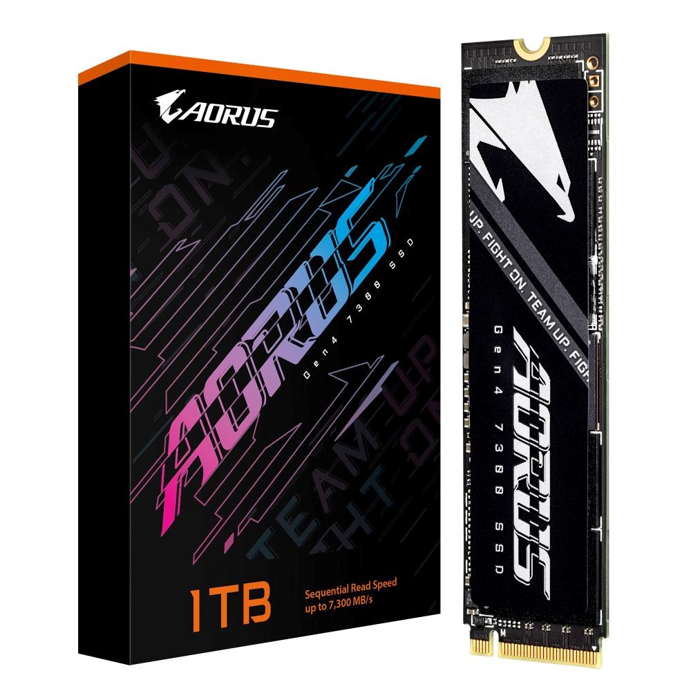 GIGABYTE SSD 1TB AORUS Gen4 7300,  PCIe Gen4x4,  M.2 2280,  (R:7300/  W:6000MB/ s)3 