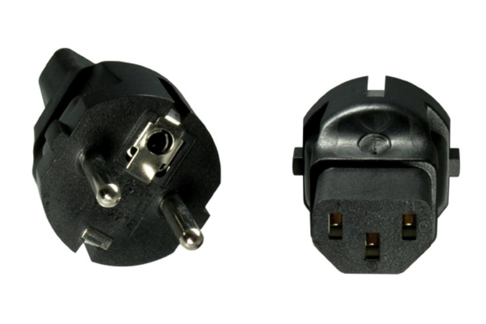 Adaptér CEE 7/ 7 na IEC C13 napětí 230V,  10A0 