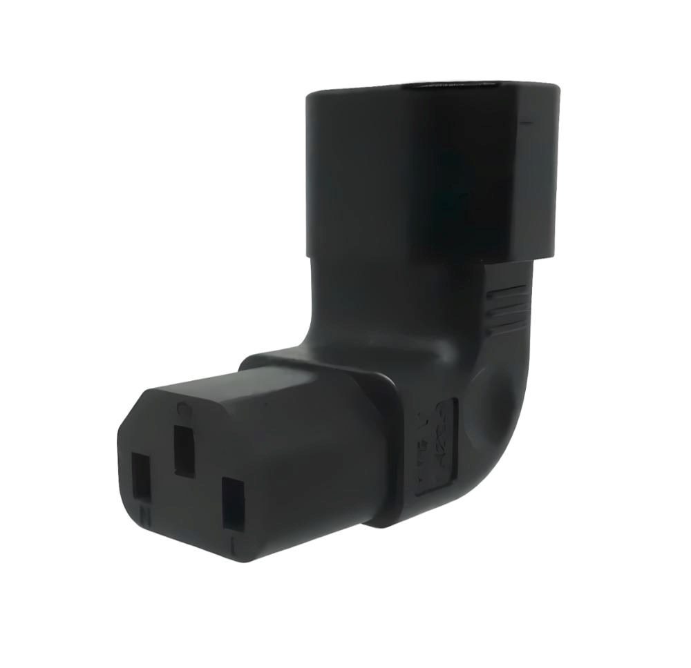 Adaptér vertikálně úhlový IEC C13 na IEC C14 napětí 230V,  10A1 