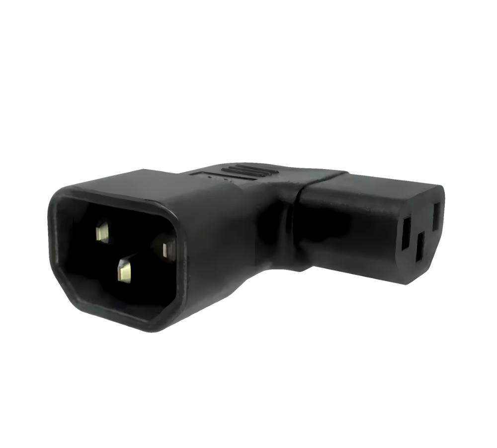 Adaptér úhlový na stranu IEC C13 na IEC C14 napětí 230V,  10A0 