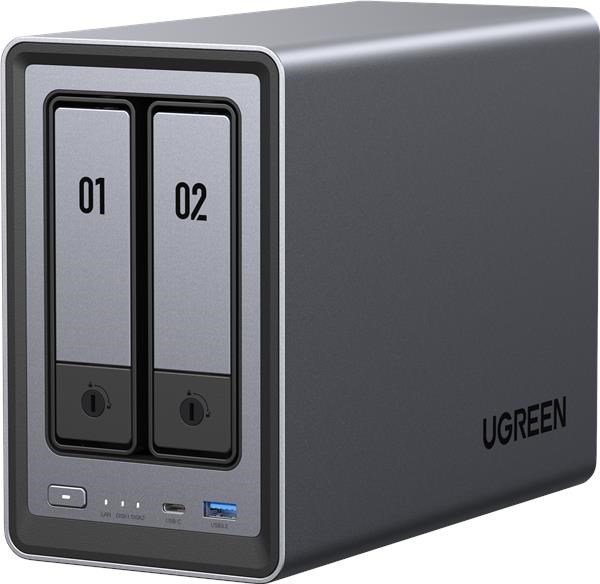 UGREEN NASync DXP2800 (4C/ IntelN100/ 3, 4GHz/ 8GBRAM/ 2xSATA/ 2xM.2/ 1x2, 5GbE/ 2xUSB2.0/ 2xUSB3.2/ 1xUSB-C/ HDMI)0 