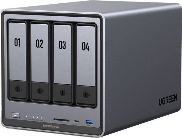 UGREEN NASync DXP4800 Plus (6C/ Gold8505/ 4, 4GHz/ 8GBRAM/ 4xSATA/ 2xM.2/ 1x2, 5GbE/ 1x10GbE/ 2xUSB2.0/ 2xUSB3.2/ 1xUSB-C/ HDMI/ SD)1 