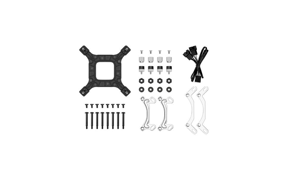 DEEPCOOL Vodní chladič LE240 V2,  ARGB,  2x120mm,  AM5,  LGA1851,  černá0 