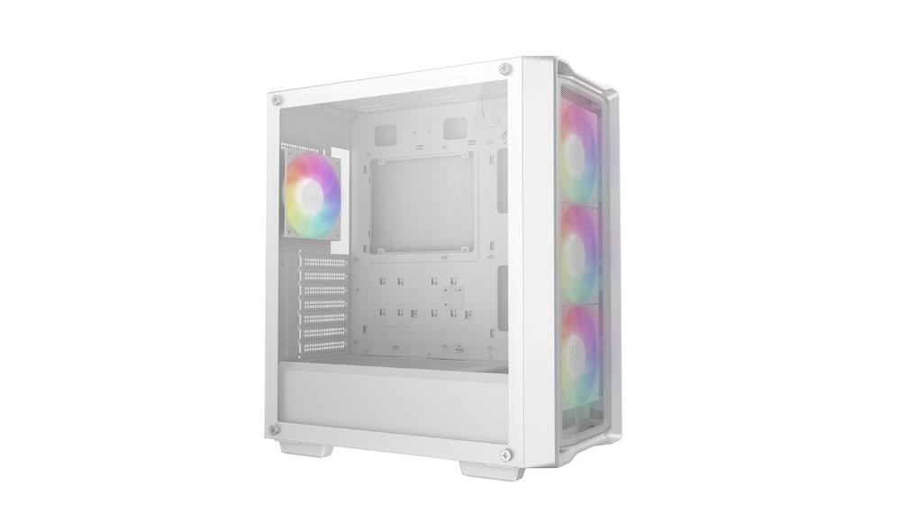 DEEPCOOL Case CG580 WH,  ATX,  Průhledná bočnice,  bílá1 