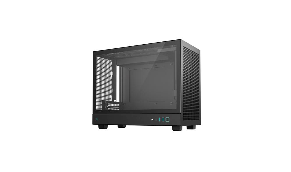 DEEPCOOL Case CH160 PLUS,  mATX,  Průhledná bočnice,  černá2 