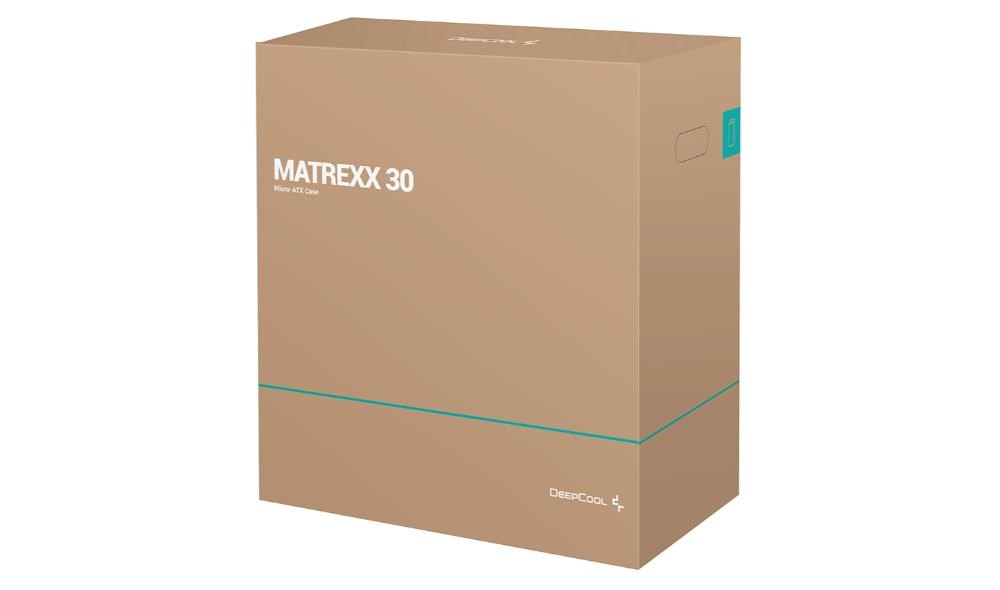DEEPCOOL Case MATREXX 30,  mATX,  Průhledná bočnice,  1x120mm Fan,  černá11 