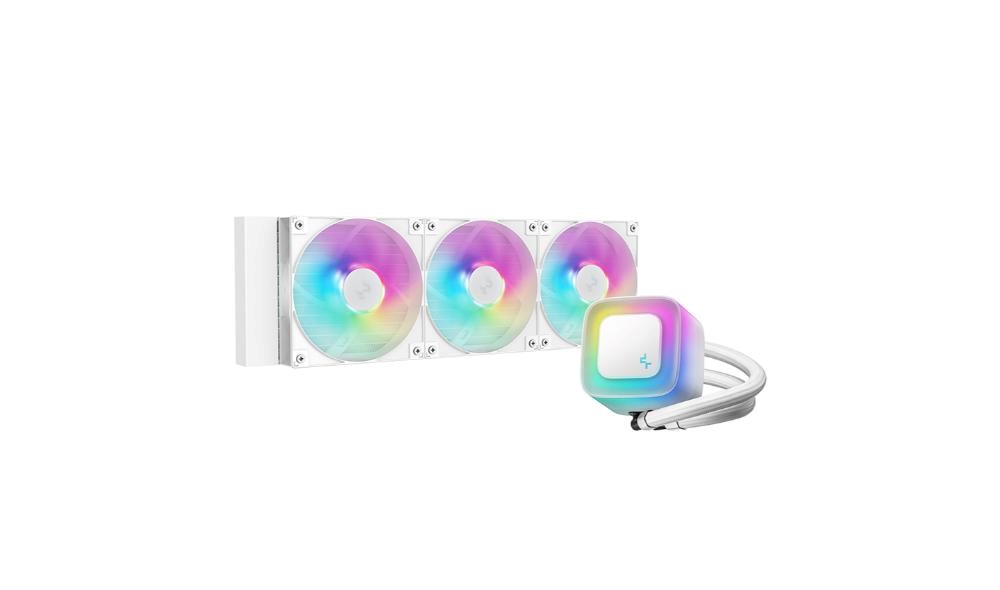 DEEPCOOL Vodní chladič LE360 WH V2,  ARGB,  3x120mm,  AM5,  LGA1851,  bílá2 