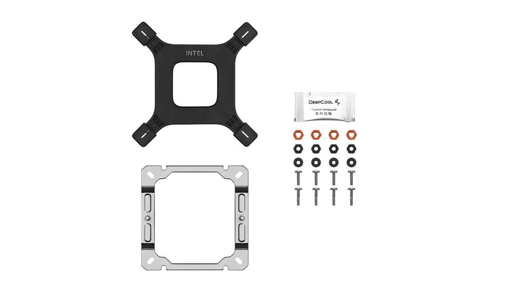 DEEPCOOL CPU Chladič AG400 WH ARGB V2,  1x120mm,  LGA1851,  AM5,  bílá8 
