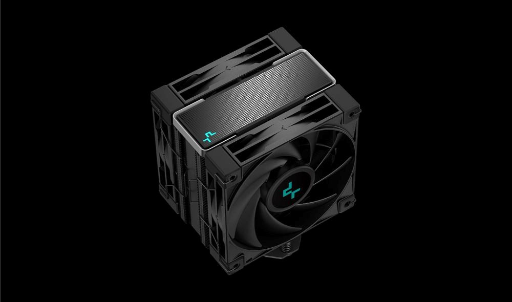 DEEPCOOL CPU Chladič AK400 ZERO DARK PLUS,  2x120mm,  LGA1851,  AM5,  černá3 