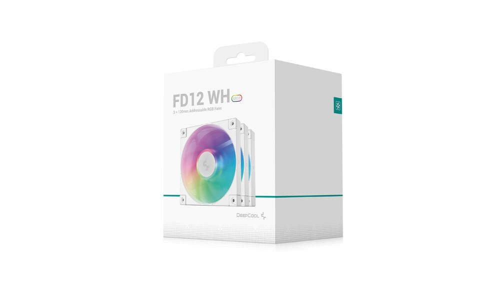 DEEPCOOL Ventilátor FD12 ARGB WH 3v1,  3x120mm,  ARGB,  bílá9 