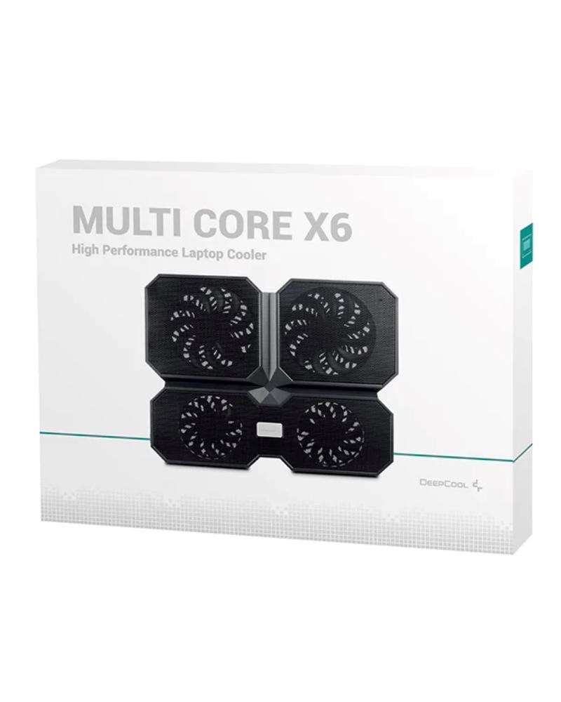 DEEPCOOL Chladící podložka Multi Core X6,  pod notebook,  černá5 