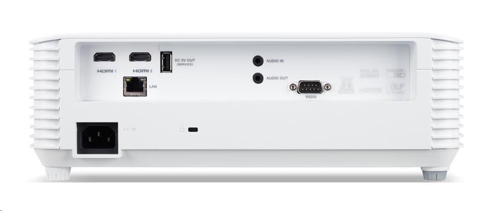 ACER Projektor P5550,  DLP 3D,  1080p (1920x1080),  5200 ANSI,  15 000:1,  VGA,  HDMI(MHL),  HDMI,  RJ45,  repro 1x10W,  2.73Kg,  L4 