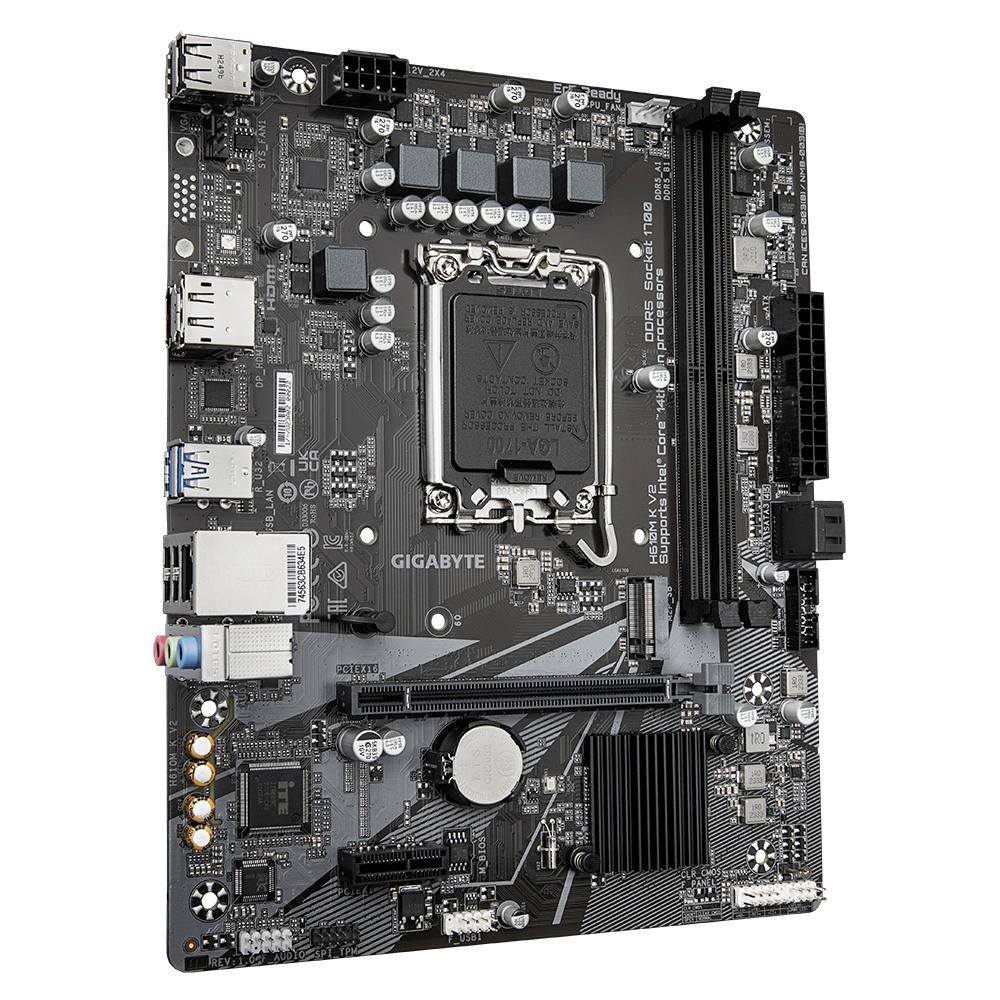 GIGABYTE MB Sc LGA1700 H610M K V2,  Intel H610,  2xDDR5,  DP,  HDMI,  mATX1 