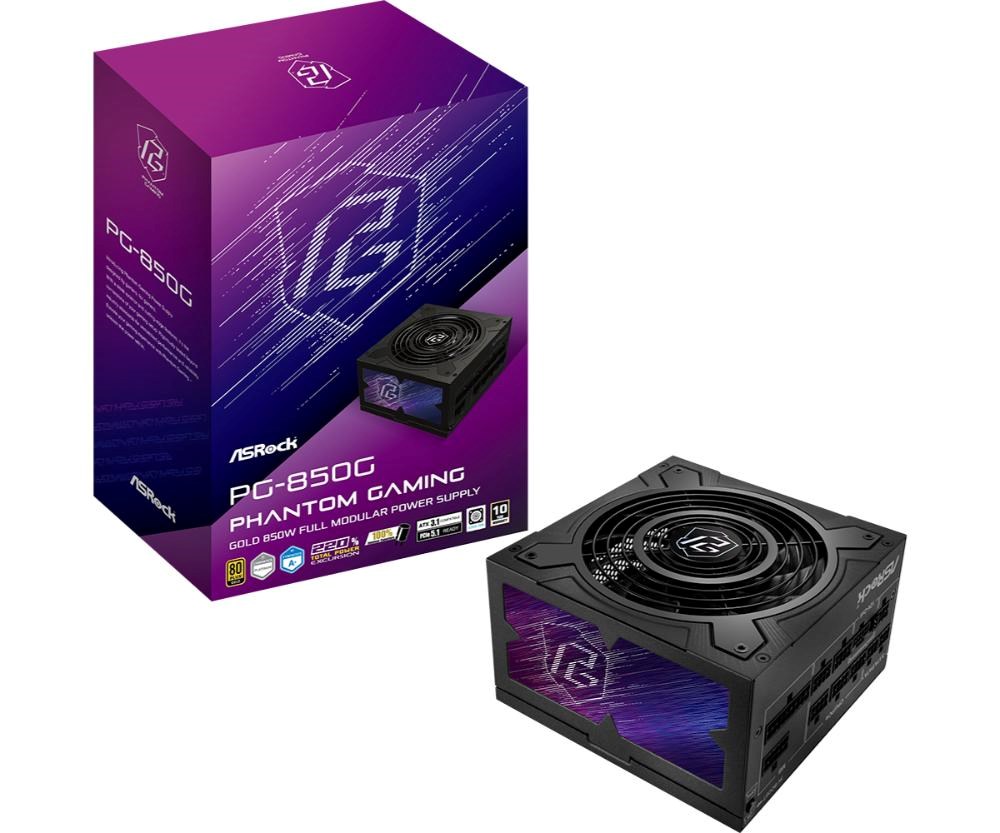 ASROCK zdroj PG-850G, 850W,  80Plus Gold,  135 mm,  ATX 3.10 