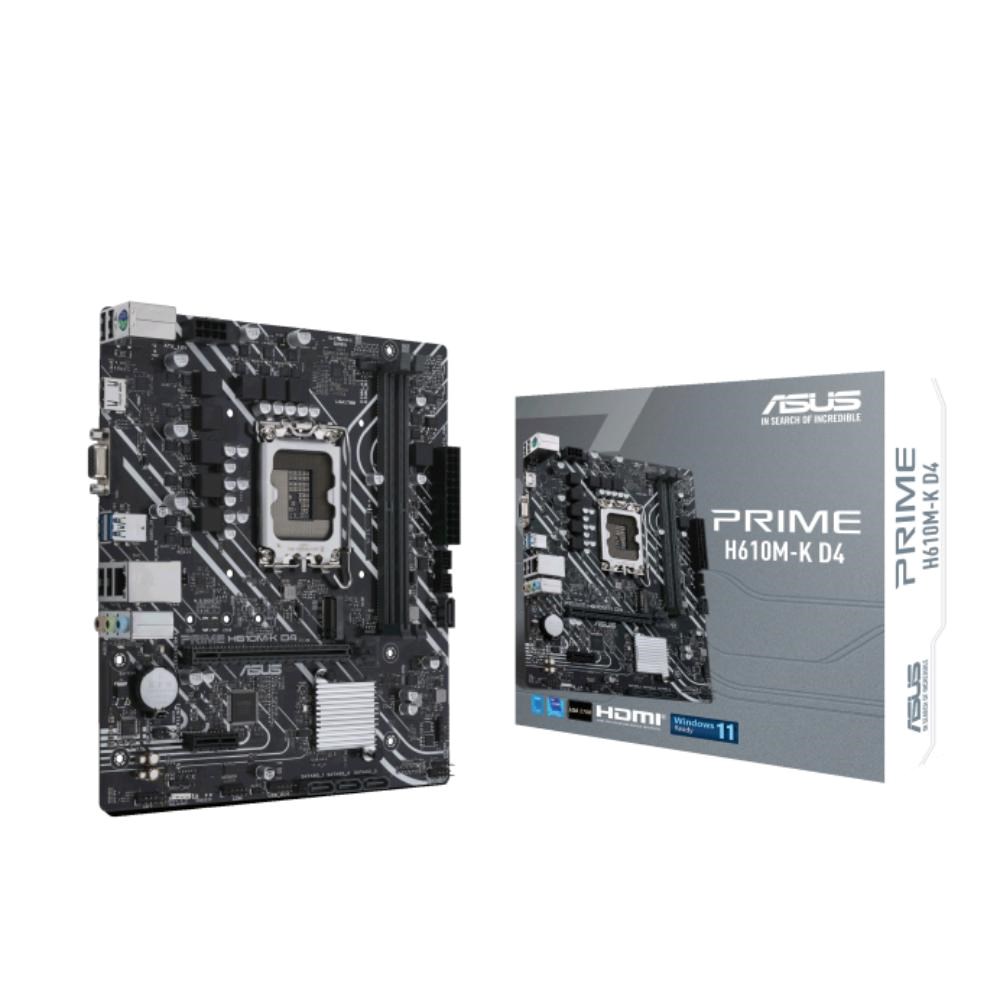 ASUS MB Sc LGA1700 PRIME H610M-K D4,  Intel H610,  2xDDR4,  1xHDMI,  1xVGA,  mATX6 