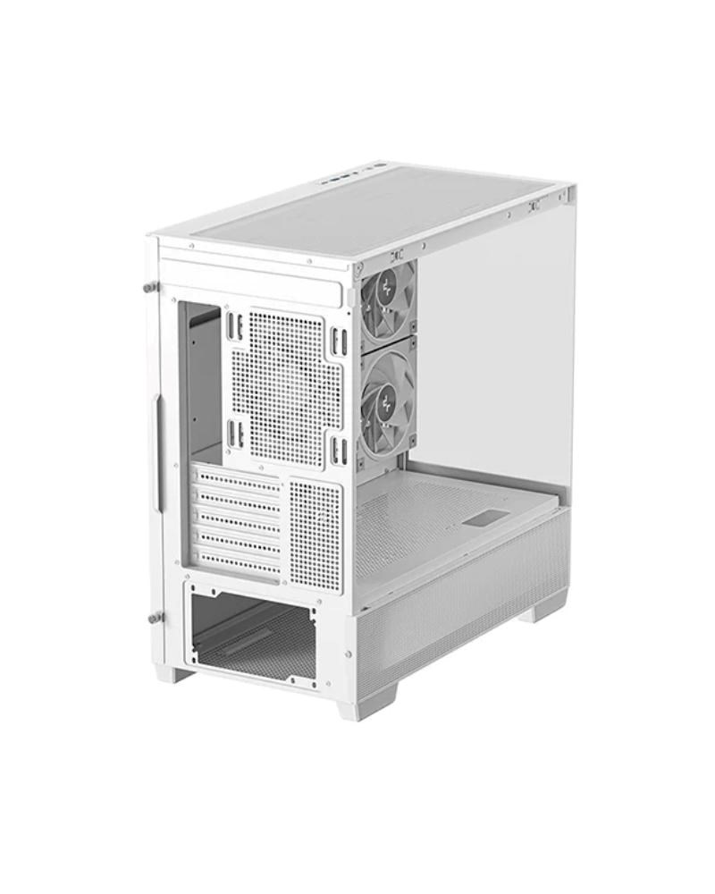 DEEPCOOL Case CG380 3F WH,  mATX,  ARGB,  Průhledná bočnice,  3x120mm Fan,  bílá1 