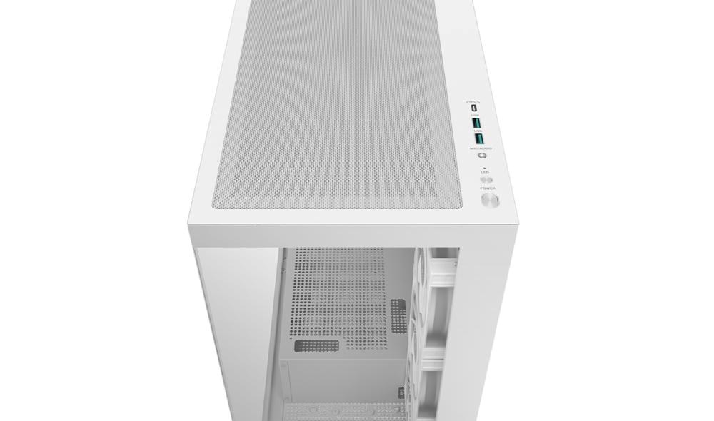 DEEPCOOL Case CG580 4F V2 WH,  ATX,  Průhledná bočnice,  4x120mm ARGB,  bílá2 
