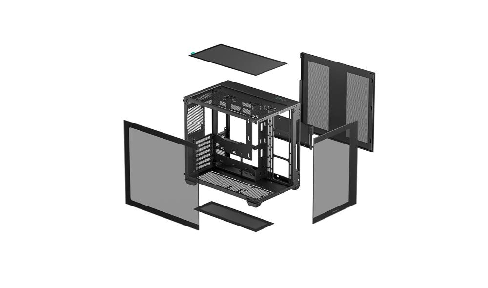 DEEPCOOL Case CG530,  ATX,  Průhledná bočnice,  černá11 