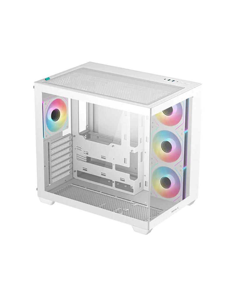 DEEPCOOL Case CG530 4F WH,  ATX,  Průhledná bočnice,  4x120mm ARGB,  bílá1 