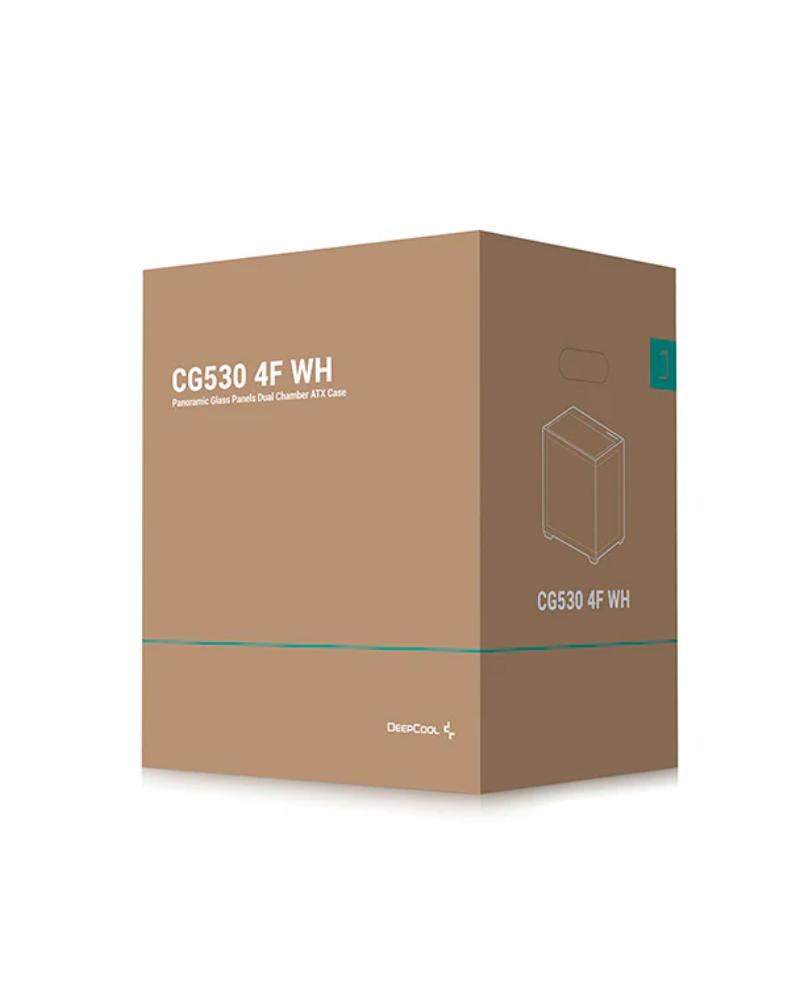 DEEPCOOL Case CG530 4F WH,  ATX,  Průhledná bočnice,  4x120mm ARGB,  bílá5 