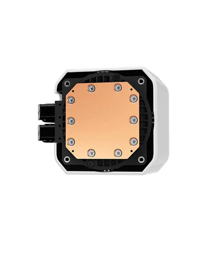 DEEPCOOL Vodní chladič MYSTIQUE 360 WH,  ARGB,  3x 120mm,  AM5,  LGA1851,  bílá1 