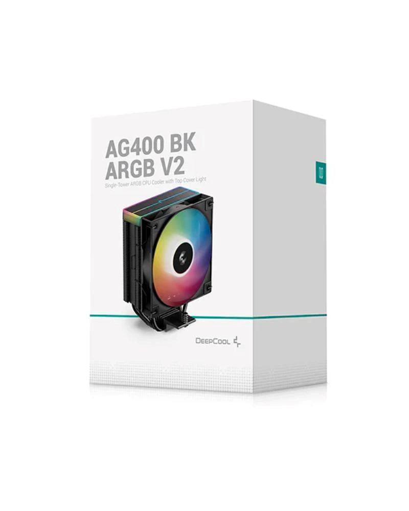 DEEPCOOL CPU Chladič AG400 BK ARGB V2,  1x120,  LGA1851,  AM5,  černá5 