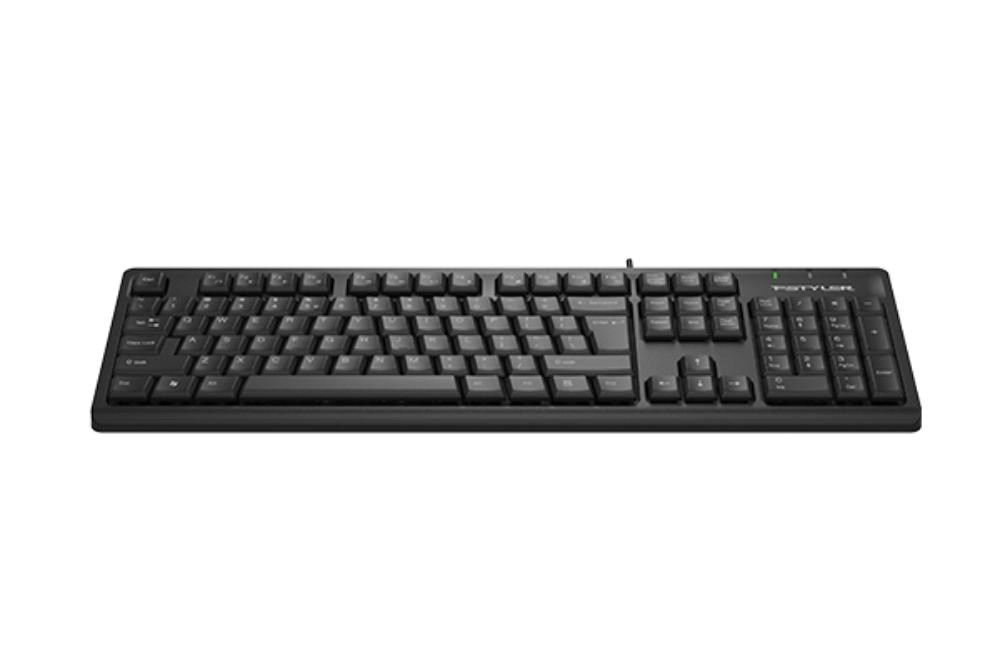 A4tech FKS12,  multimediální kancelářská tichá klávesnice,  CZ/ US,  USB,  černá3 