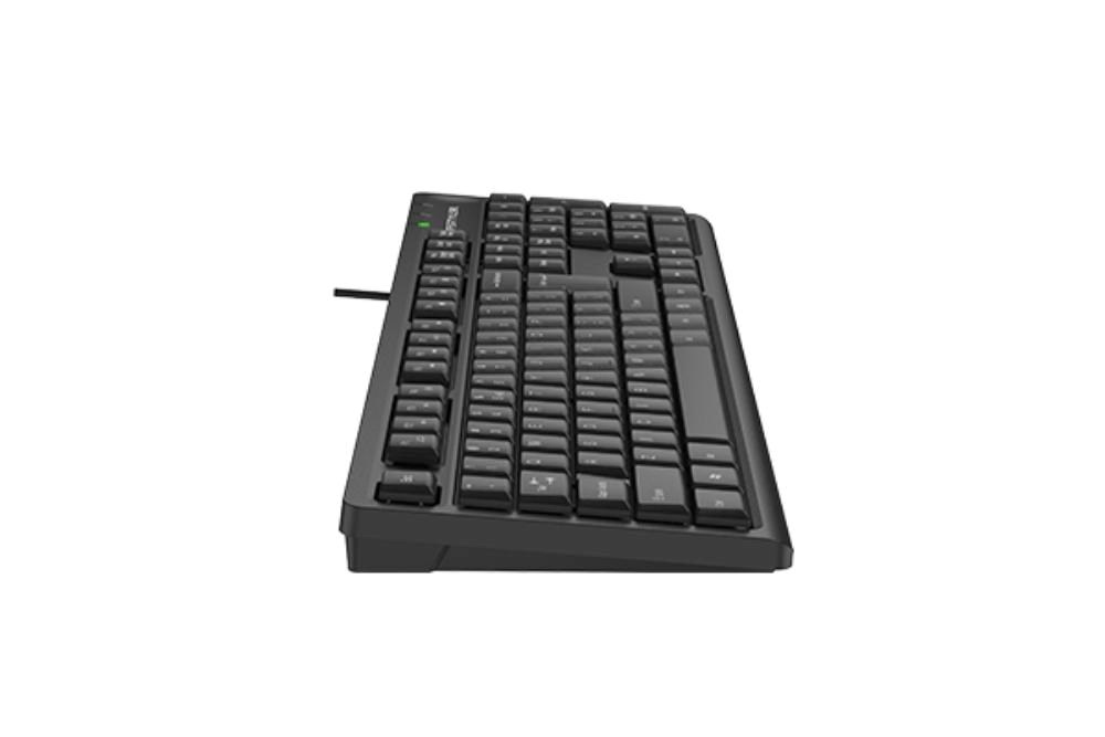 A4tech FKS12,  multimediální kancelářská tichá klávesnice,  CZ/ US,  USB,  černá4 