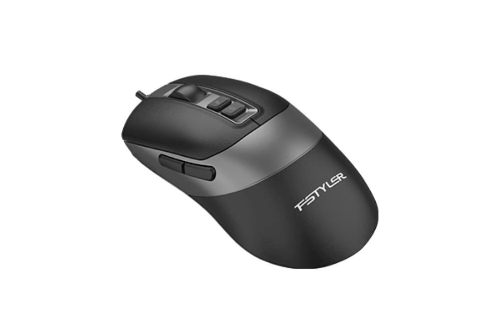 A4tech FM50 Plus FStyler, drátová kancelářská myš, černá1 