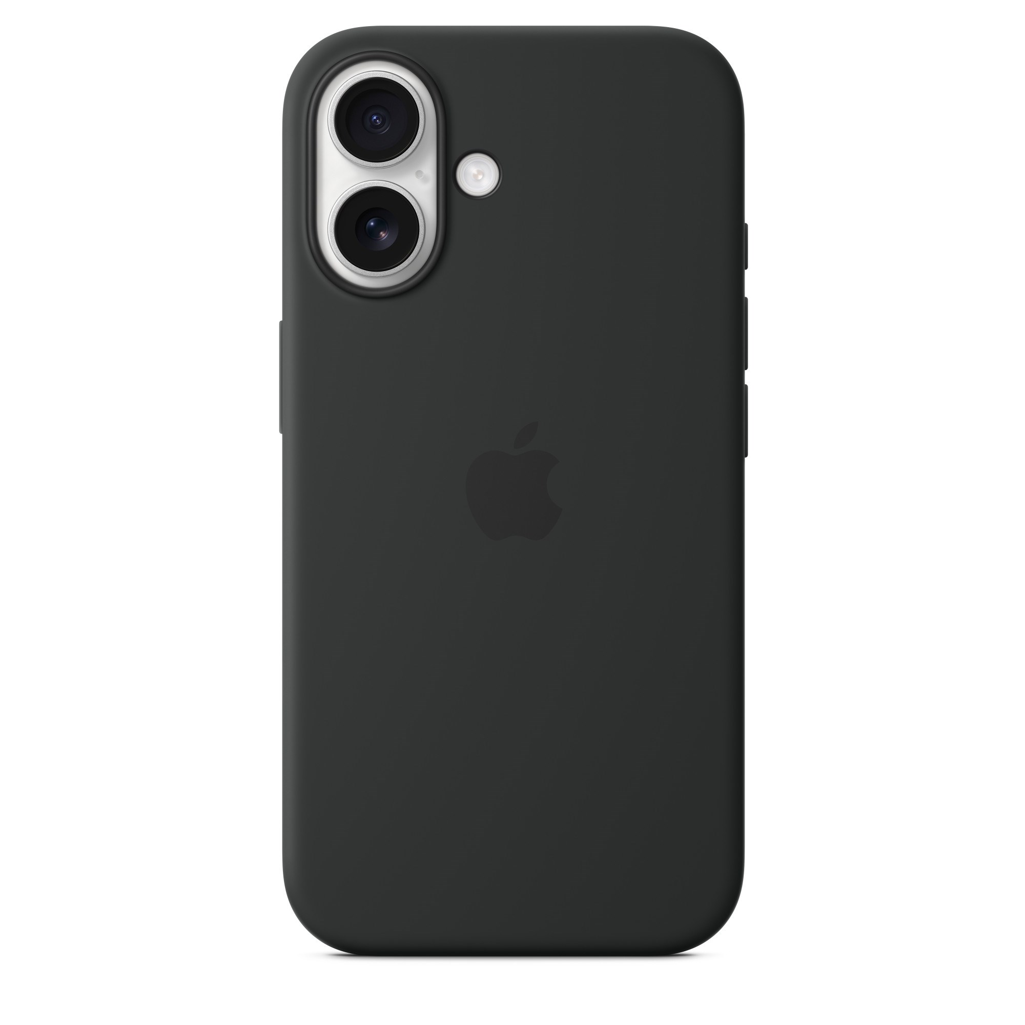 iPhone 16 Silicone Case with MS - Black / SK