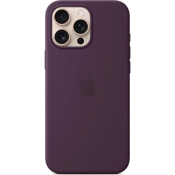 iPhone 16 Pro Max Silicone Case w MS - Plum / SK
