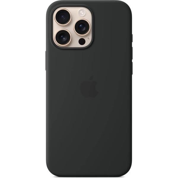 iPhone 16 Pro Max Silicone Case w MS - Black / SK