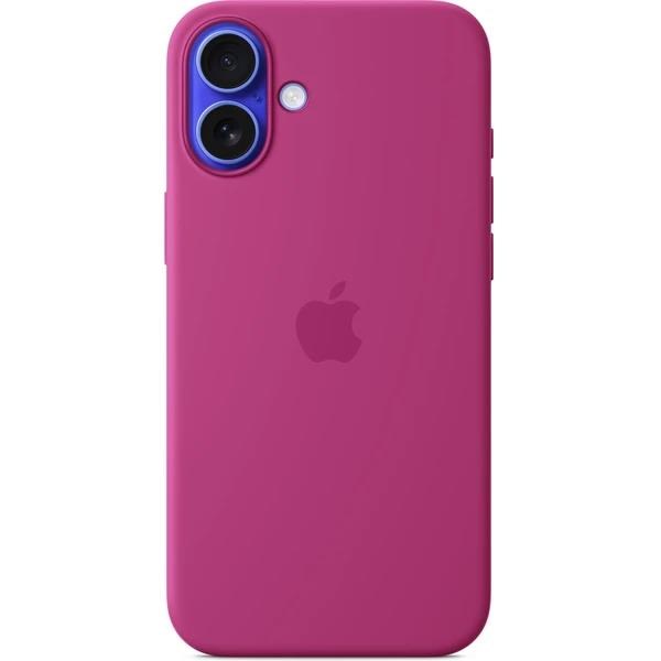 iPhone 16 Plus Silicone Case with MS-Fuchsia / SK