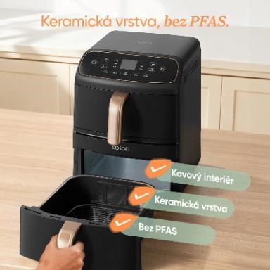 Cosori Turbo Tower Compact horkovzdušná fritéza 8, 6 L černá0 