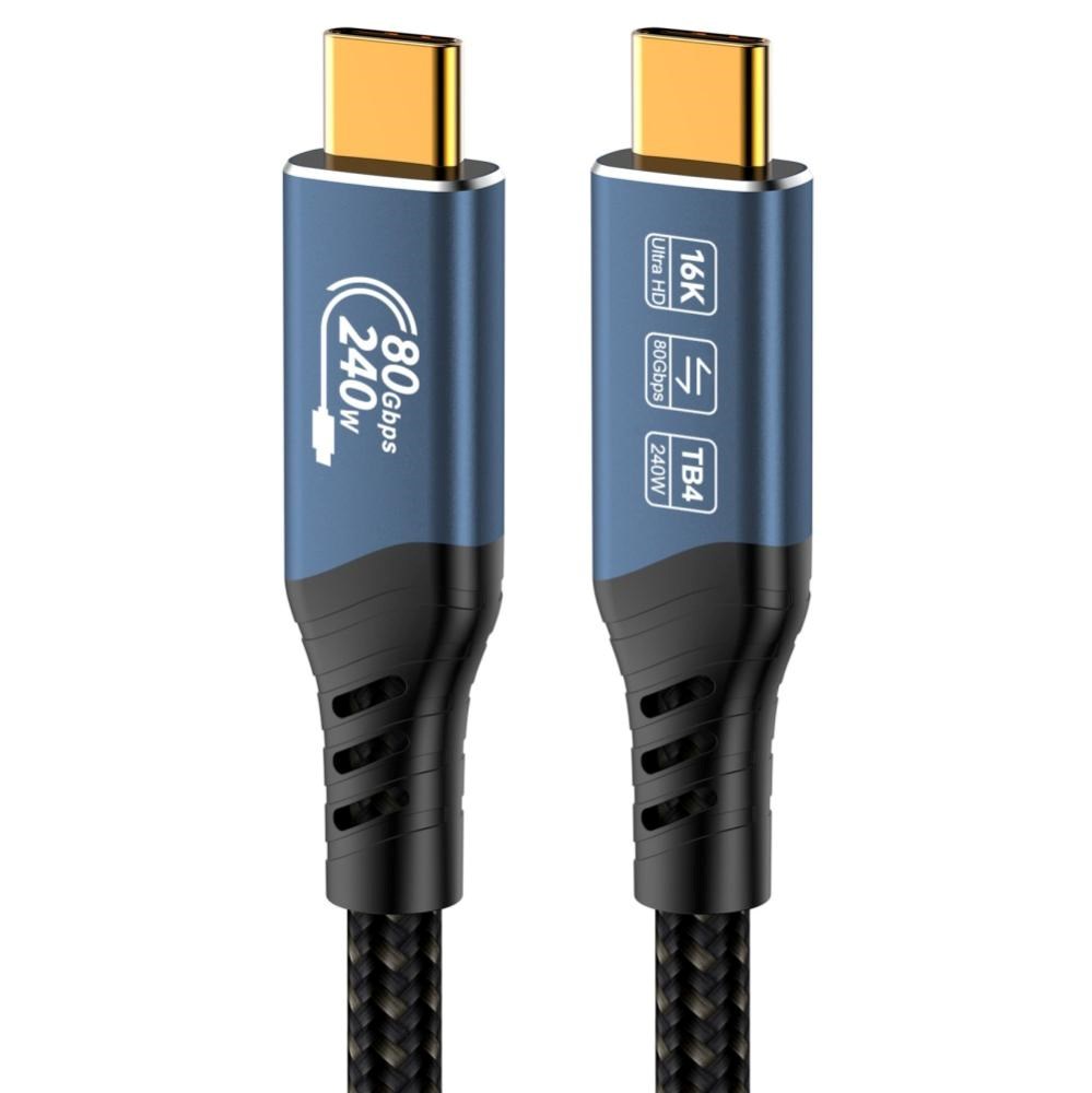 PREMIUMCORD Kabel USB4™ Version2.0 80Gbps 16K@60Hz 240W Thunderbolt 3 a 4 kabel 1, 5m3 