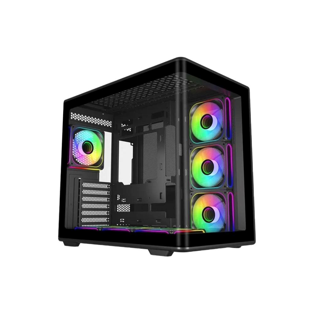 Cooler Master case Elite 600,  ATX,  Průhledná bočnice,  7x 120mm ARGB Fan,  Černá0 
