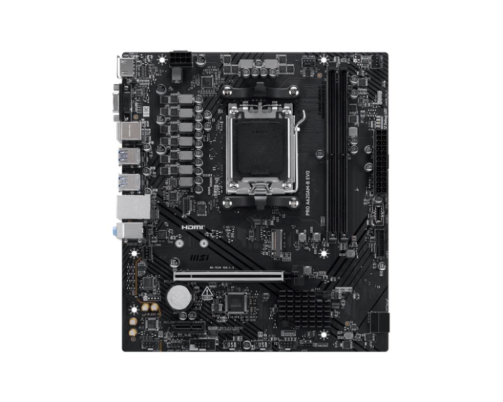 MSI MB Sc AM5 PRO A620AM-B EVO,  AMD A620A,  2xDDR5,  1xHDMI,  1xVGA,  mATX1 
