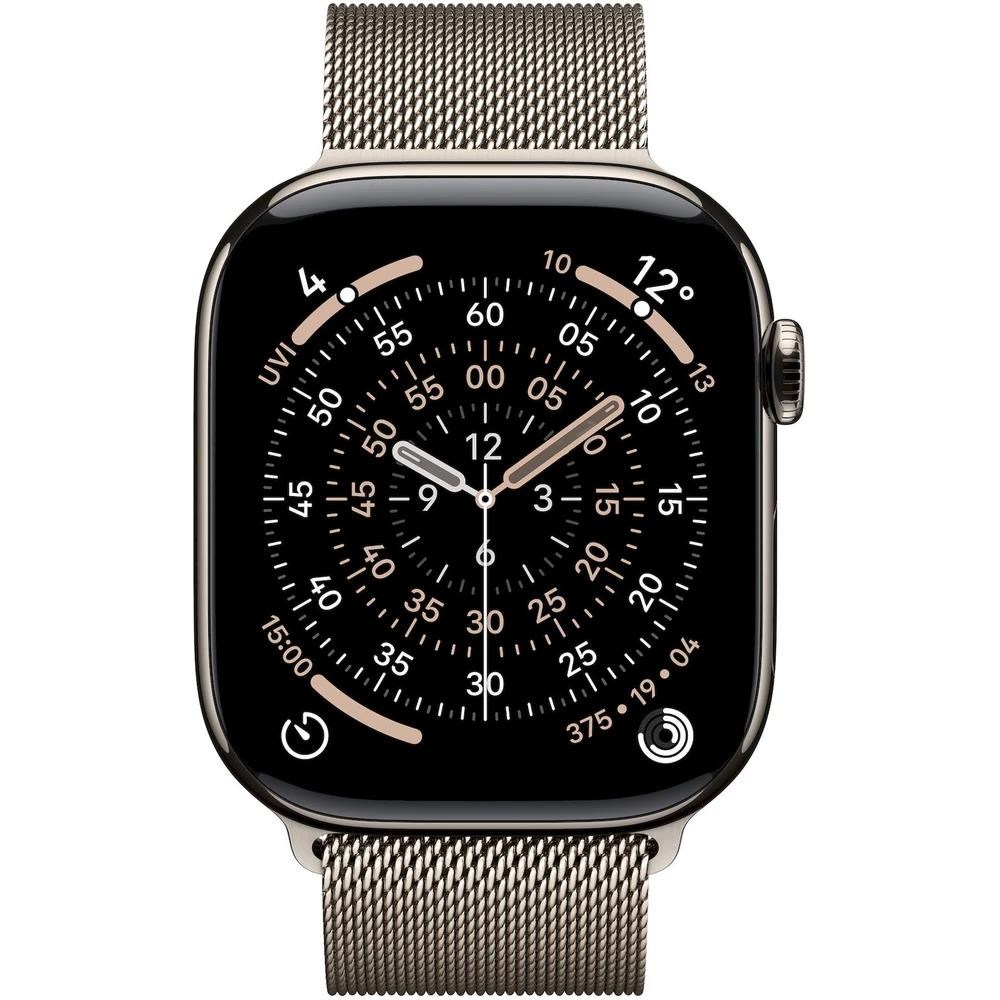 Apple Watch Series 11 GPS + Cellular 46mm Natural Titanium Case with Natural Milanese Loop - S/ M1 