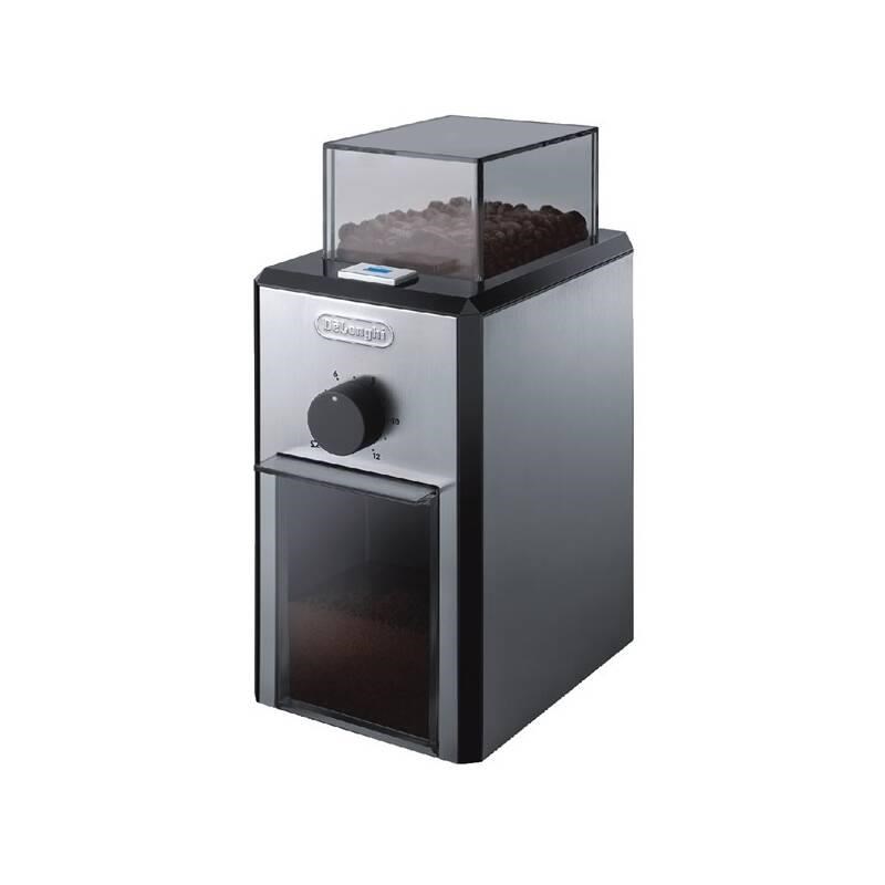 DeLonghi KG89 mlýnek na kávu,  110 W,  nastavení hrubosti,  kontrolka,  ocelové kameny,  bezpečnostní systém,  černý0 