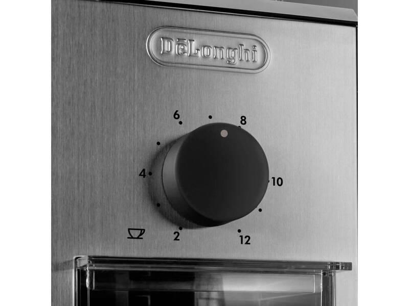 DeLonghi KG89 mlýnek na kávu,  110 W,  nastavení hrubosti,  kontrolka,  ocelové kameny,  bezpečnostní systém,  černý2 