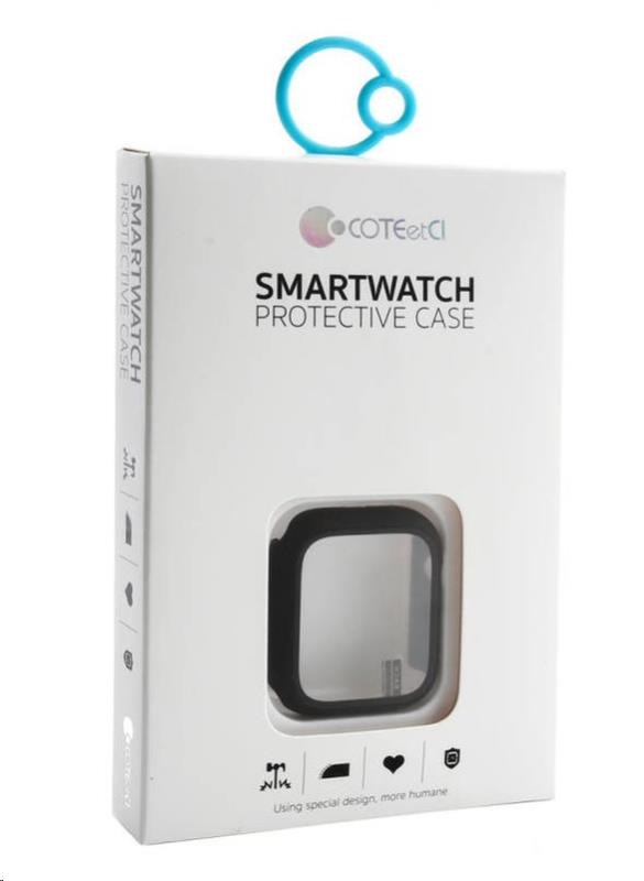 COTECi polykarbonátové pouzdro s ochranou displeje pro Apple Watch 45 mm černá1 