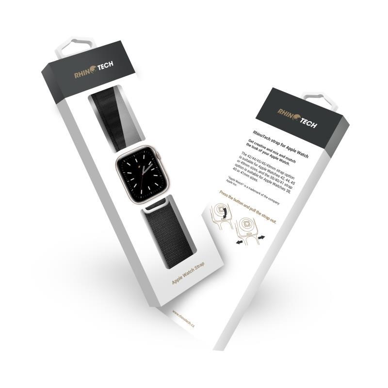RhinoTech řemínek Ultra Alpine Loop pro Apple Watch 42/ 44/ 45/ 49m černá3 