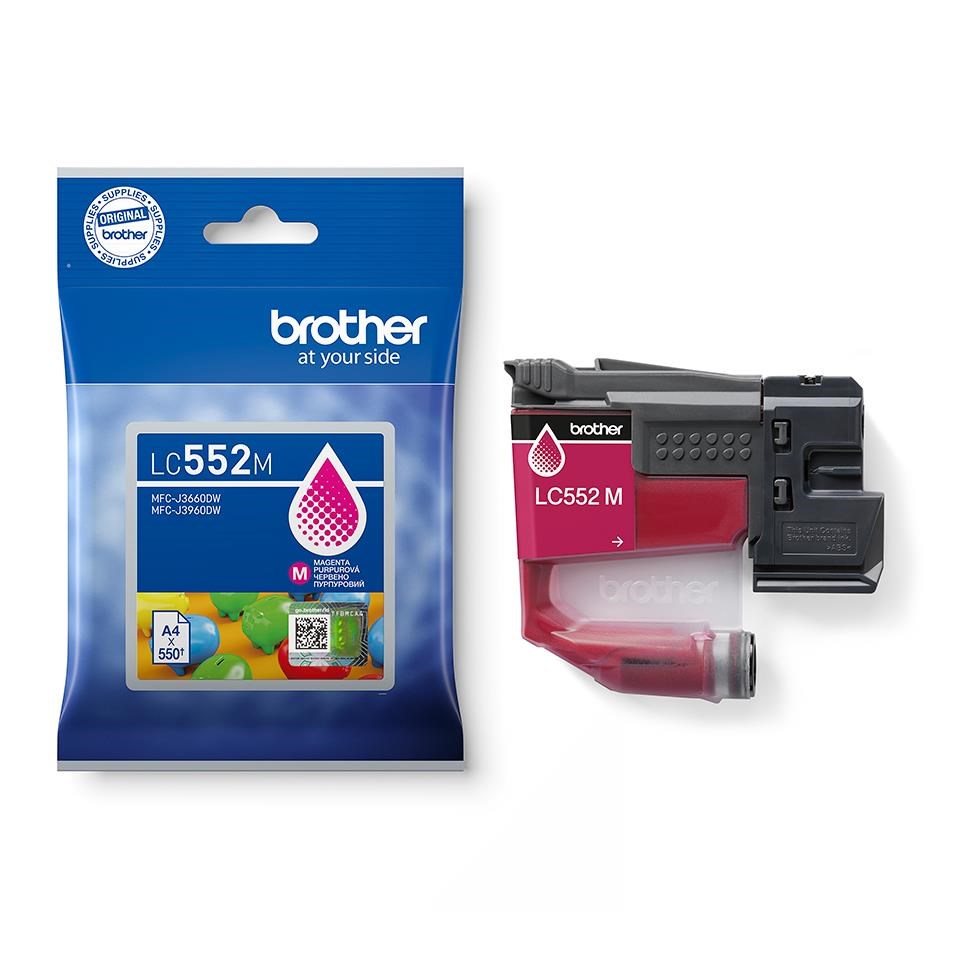 Brother LC-552M - atrament purpurový