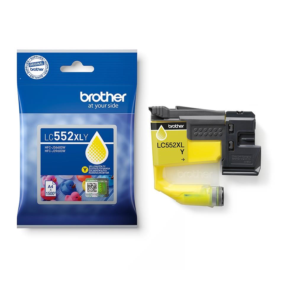 Brother LC-552XLY - atrament žltý XL