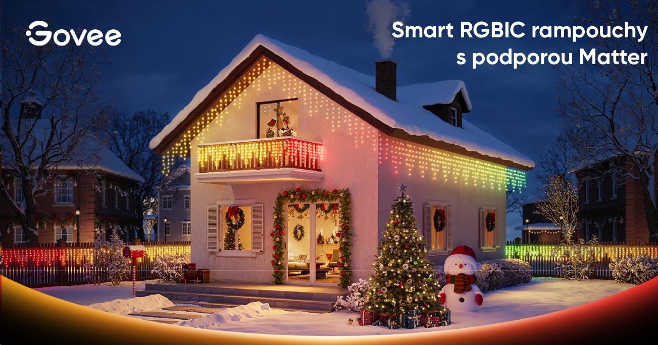 Govee Smart LED rampouchy RGBIC 10m,  bílé,  Matter5 