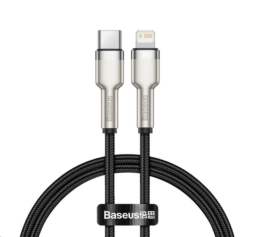 Baseus Cafule Series USB-C na Lightning PD 20W 2m nabíjací/ dátový kábel,  čierny1 