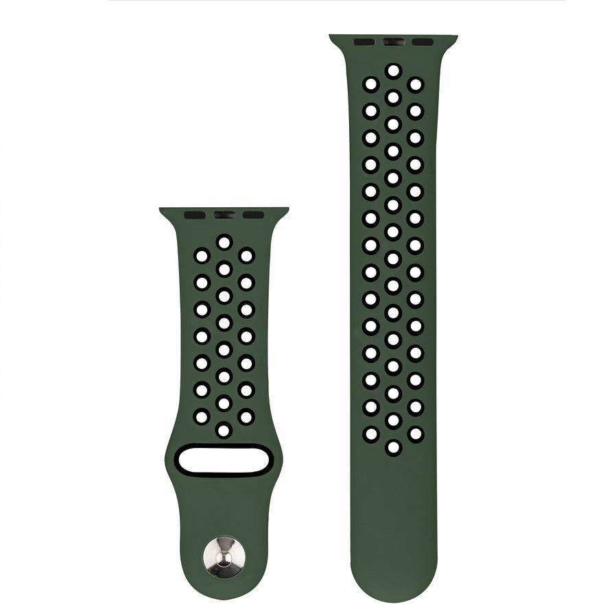 RhinoTech sportovní řemínek pro Apple Watch 42 /  44mm Olivovo-černá1 